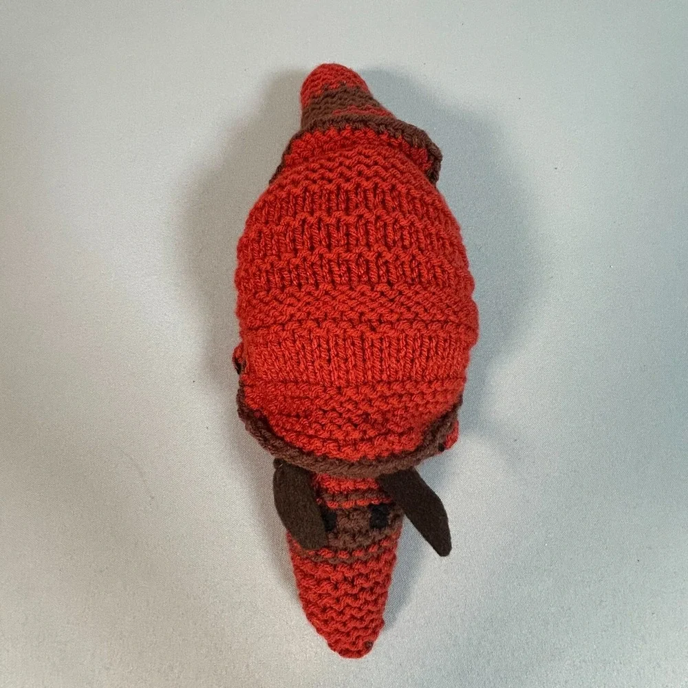 Handmade Crochet Lot of 4 Animals Dolls Toys - Bear, Mermaid, Rabbit, Armadillo‎
